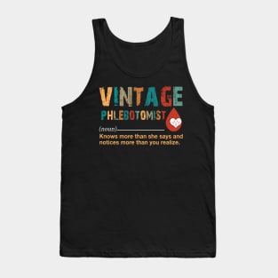 Vintage Phlebotomist Tank Top